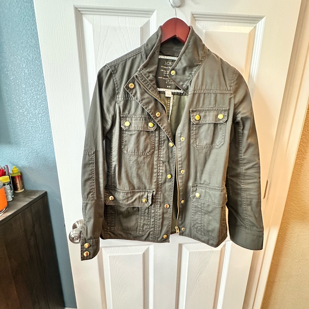 Jcrew Factory Twill Field Jacket - Dark Green - Size XS